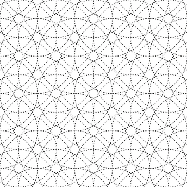 Siyah ve beyaz geometrik daire seamless modeli