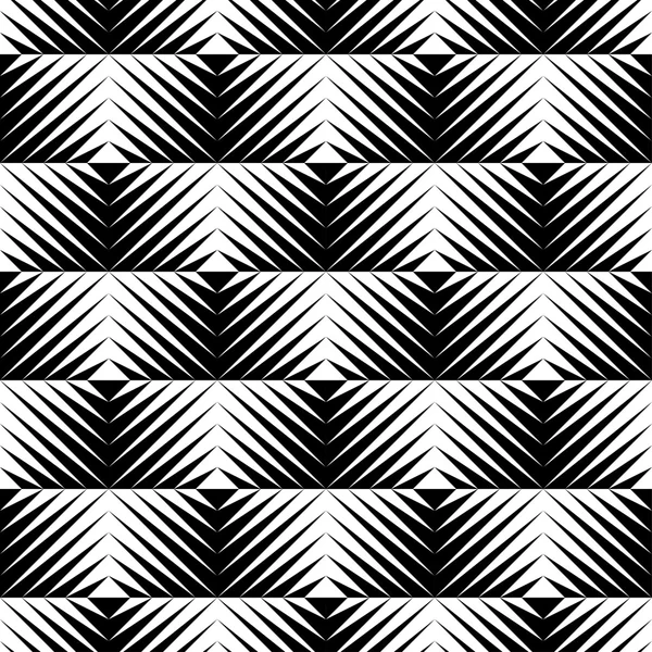 Black and white jagged edge seamless pattern — Stock Vector