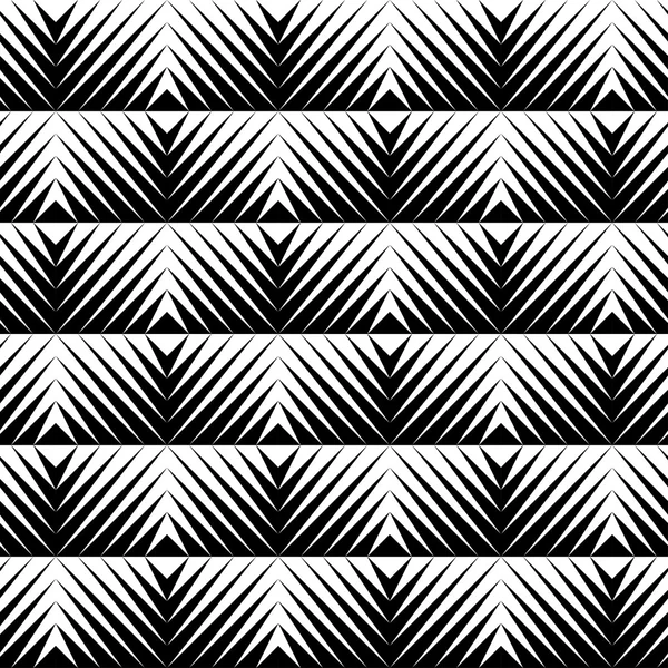 Black and white jagged edge seamless pattern — Stock Vector