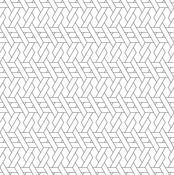 Siyah ve beyaz geometrik seamless modeli satır ve örgü s