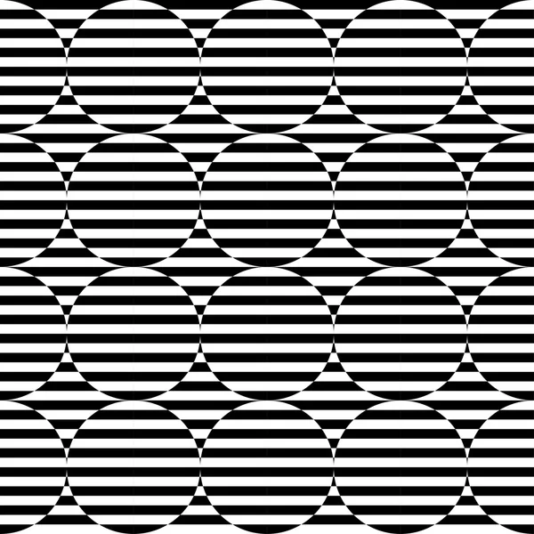 Black and white geometric stripe seamless pattern abstract backg — Stock Vector