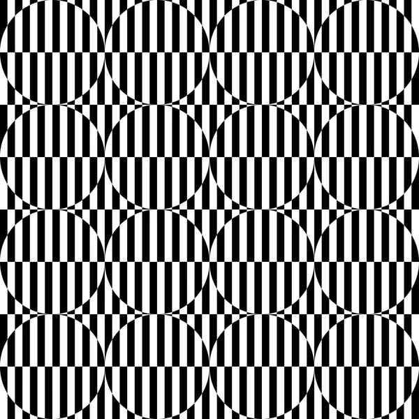 Black and white geometric stripe seamless pattern abstract backg — Stock Vector