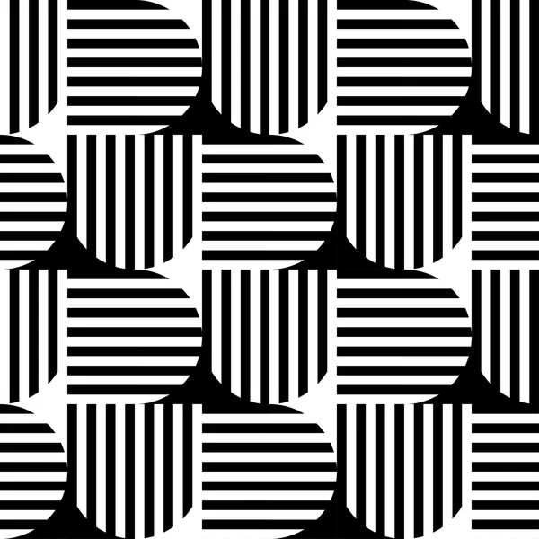 Siyah ve beyaz geometrik şerit seamless modeli soyut backg