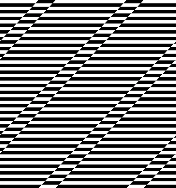 Svart och vitt geometriska stripe seamless mönster abstrakt backg — Stock vektor