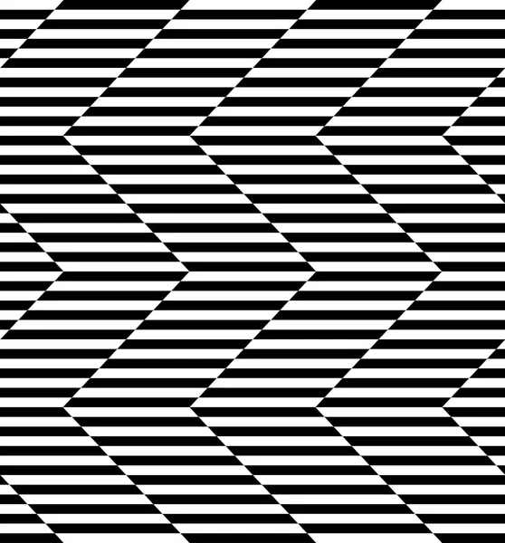 Svart och vitt geometriska stripe seamless mönster abstrakt backg — Stock vektor