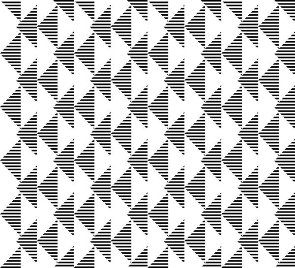 Noir et blanc motif géométrique sans couture fond abstrait — Image vectorielle