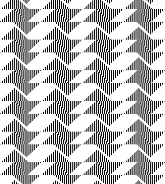 Svart och vitt geometriska seamless mönster abstrakt bakgrund — Stock vektor