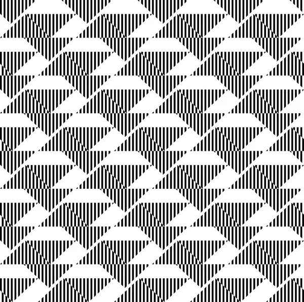 Black and white geometric seamless pattern abstract background — Stock Vector