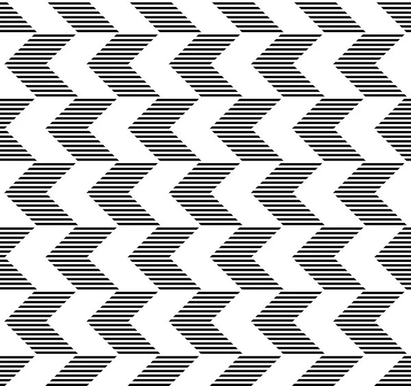 Schwarz-weiß geometrische nahtlose Muster abstrakten Hintergrund — Stockvektor