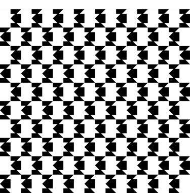 Siyah ve beyaz geometrik Dikişsiz desen arka plan