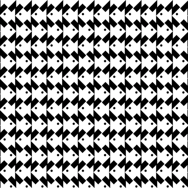 Fondo abstracto de patrón sin costura geométrico blanco y negro — Vector de stock