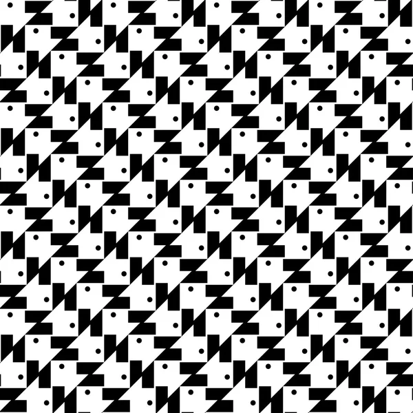 Black and white geometric seamless pattern abstract background — Stock Vector