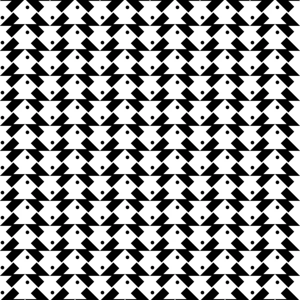 Fondo abstracto de patrón sin costura geométrico blanco y negro — Vector de stock