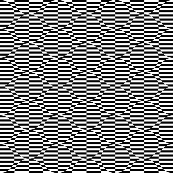 Fekete-fehér geometriai varrat nélküli mintát absztrakt háttér — Stock Vector