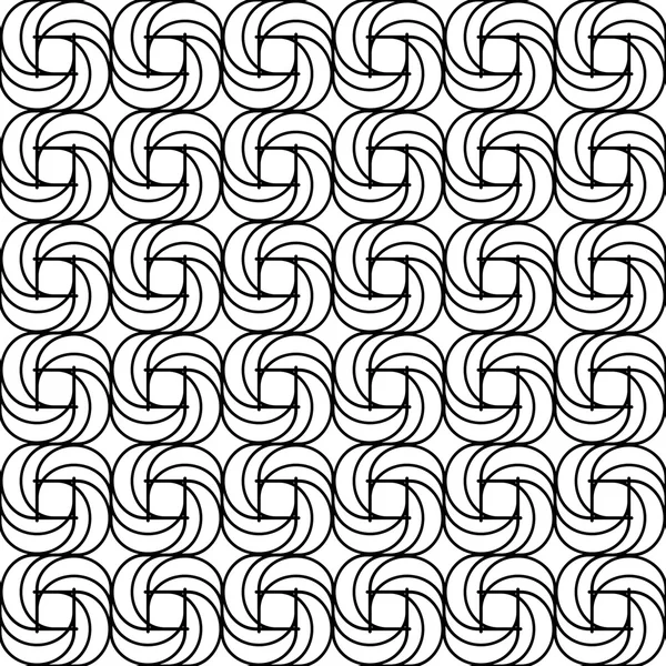 Siyah ve beyaz spiral hattı ile seamless modeli