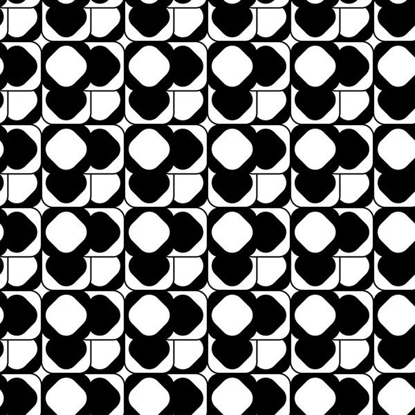 Czarno-biały geometryczny bezszwowy wzór. — Wektor stockowy