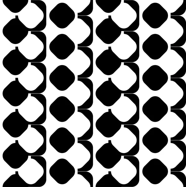 Черно-белый геометрический бесшовный узор. — стоковый вектор