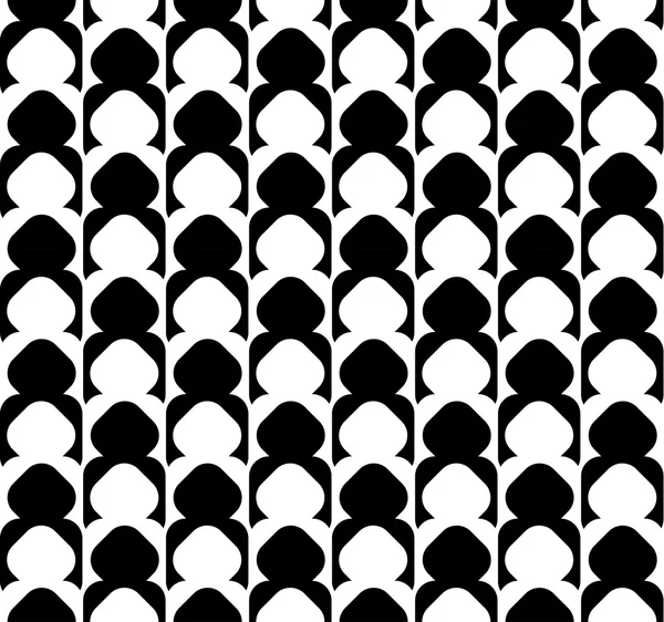 Zwart-wit geometrisch naadloos patroon. — Stockvector
