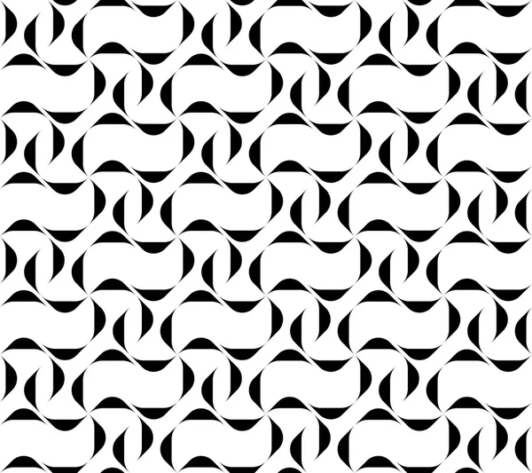 黒と白の幾何学的なシームレスなパターン. — ストックベクタ