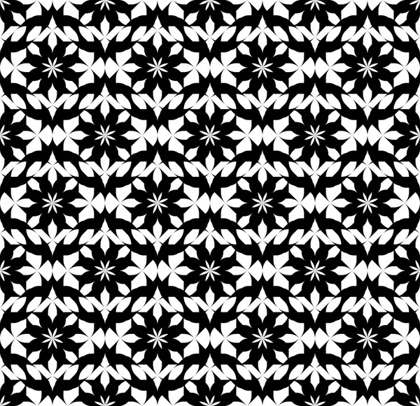 Black and white geometric seamless pattern. — Stock Vector