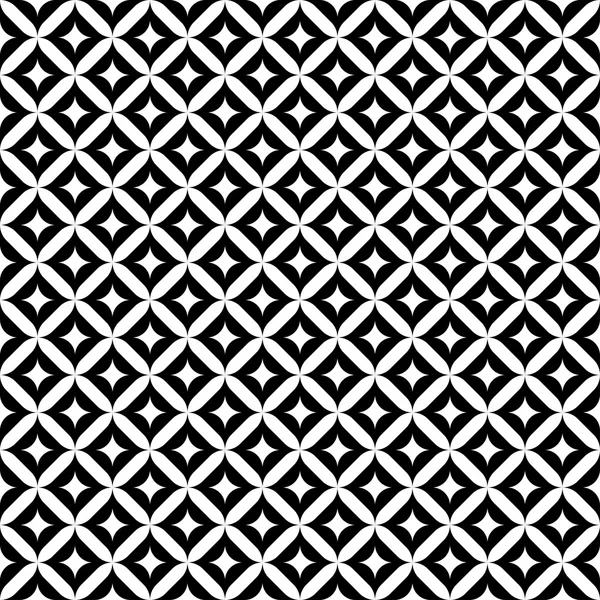 Černý a bílý geometrický bezešvý vzor. — Stockový vektor