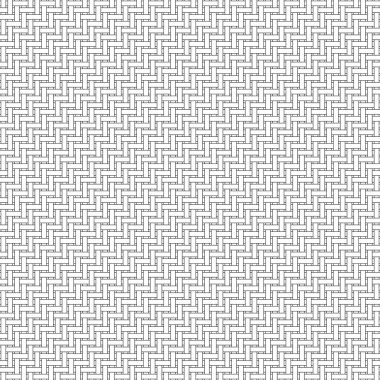 Siyah ve beyaz geometrik seamless modeli ile örgü stili.