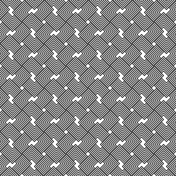 Black and white geometric seamless pattern. — Stock Vector
