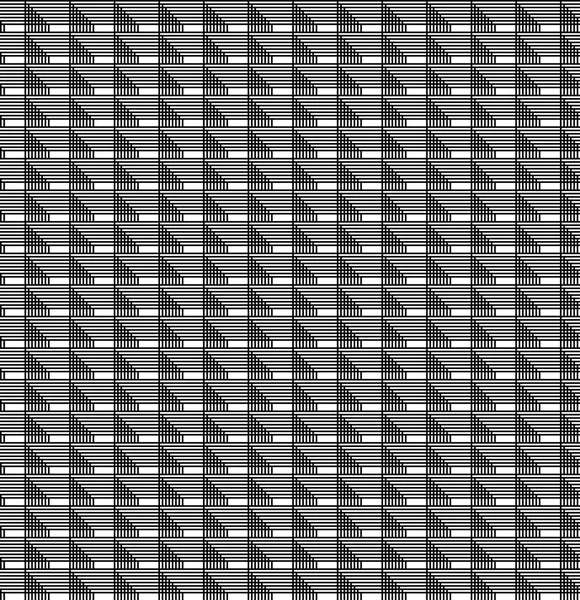 흑인과 백인 선으로 기하학적 완벽 한 패턴. — 스톡 벡터
