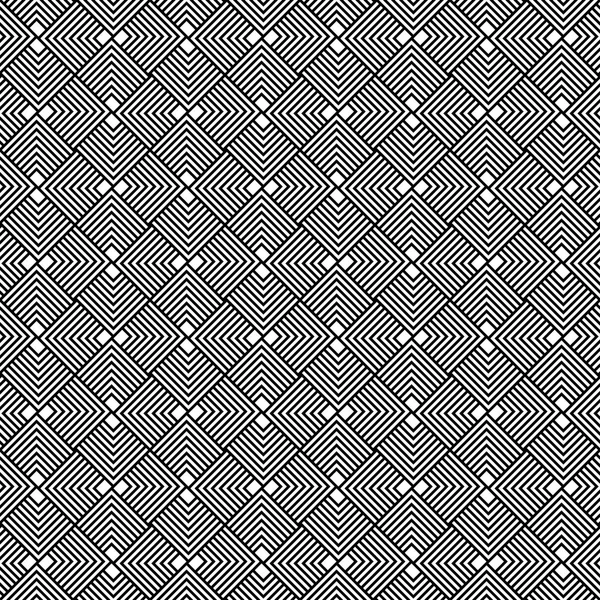 Black and white geometric seamless pattern. — Stock Vector