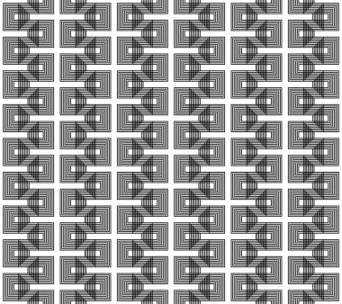 Siyah ve beyaz çizgili geometrik seamless modeli.