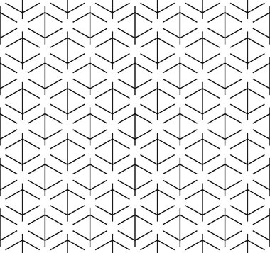 Siyah ve beyaz çizgili geometrik seamless modeli.
