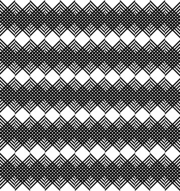 Siyah ve beyaz geometrik şerit seamless modeli