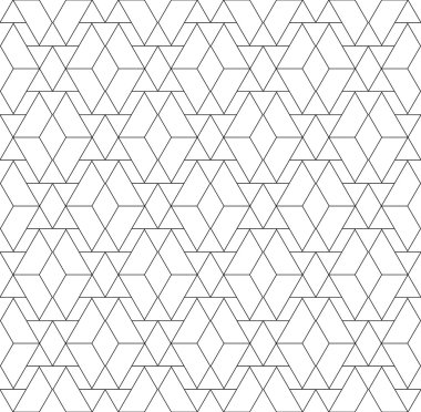 Siyah ve beyaz geometrik Dikişsiz desen üçgen ve tra