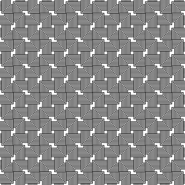 Black and white geometric seamless pattern. — Stock Vector