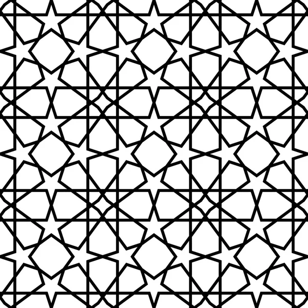 Fond motif géométrique sans couture noir et blanc .. — Image vectorielle