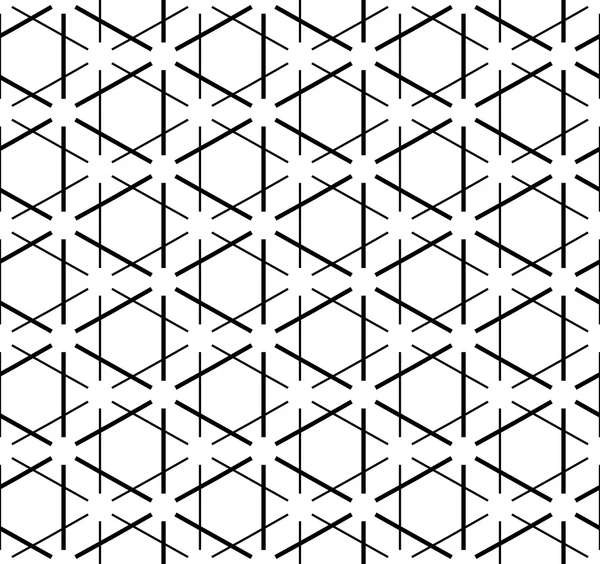 Pola geometris hitam dan putih mulus dengan garis . - Stok Vektor