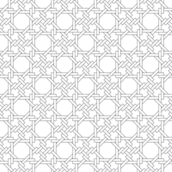 Siyah ve beyaz geometrik seamless modeli ile örgü stili.