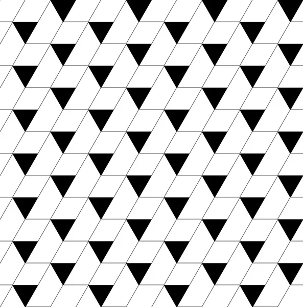 Siyah ve beyaz geometrik Dikişsiz desen üçgen ve tra