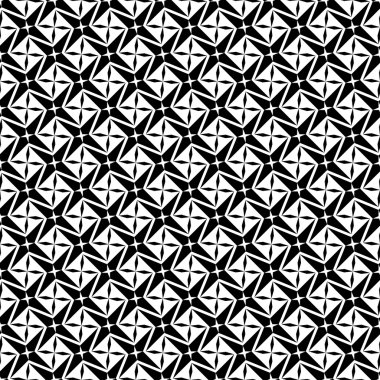 Siyah ve beyaz geometrik seamless modeli, modern şık.