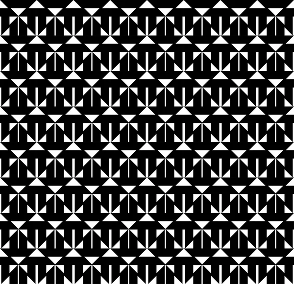 Modello geometrico senza cuciture in bianco e nero, sfondo astratto — Vettoriale Stock