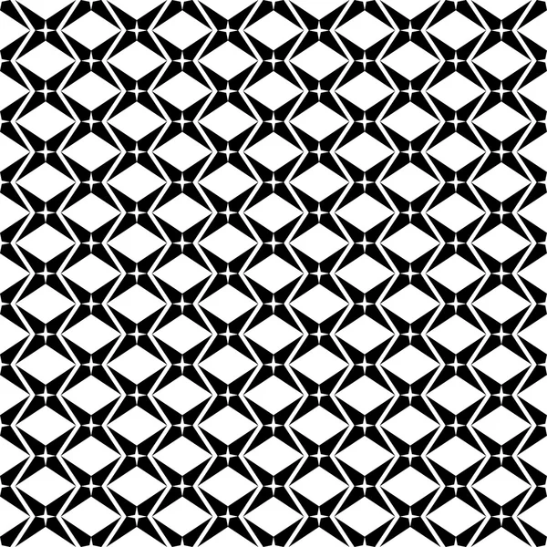 Black and white geometric seamless pattern, modern stylish. — Stock Vector
