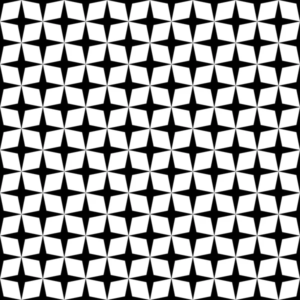 Siyah ve beyaz geometrik seamless modeli, modern şık. — Stok Vektör