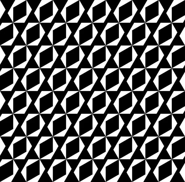 Black and white geometric seamless pattern, abstract background. — Stock Vector