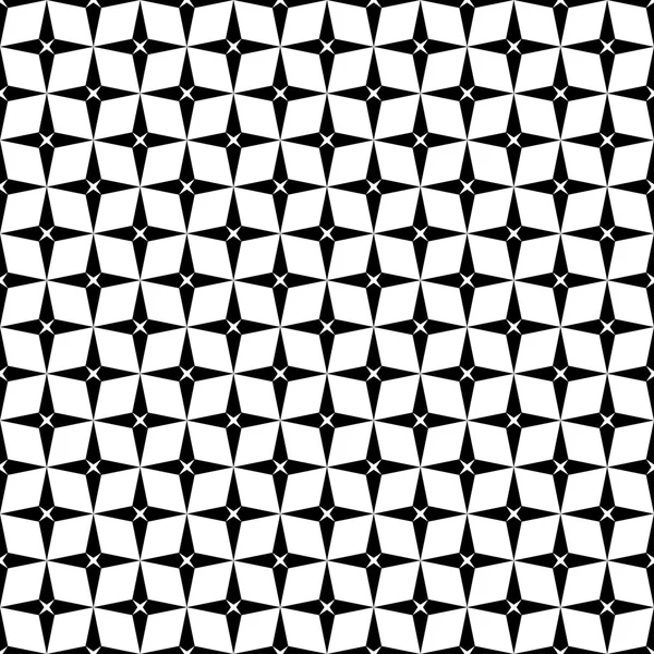 Black and white geometric seamless pattern, modern stylish. — Stock Vector