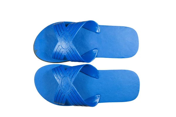 Niebieskie pantofle. — Zdjęcie stockowe