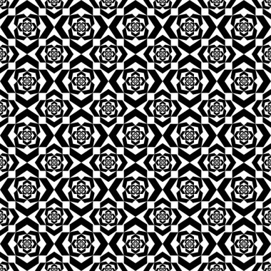 siyah ve beyaz geometrik seamless modeli, arka plan.