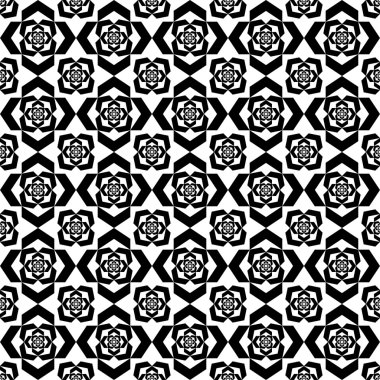 siyah ve beyaz geometrik seamless modeli, arka plan.