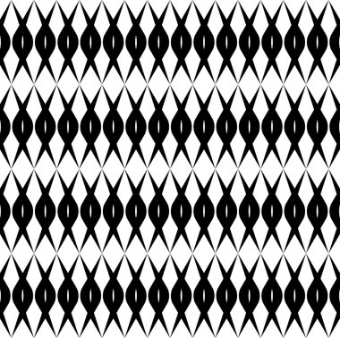 Siyah ve beyaz seamless modeli modern şık, soyut backgr