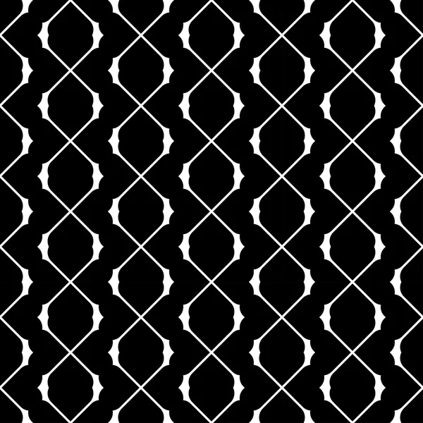 Black and white seamless pattern, abstract background. — Stock Vector