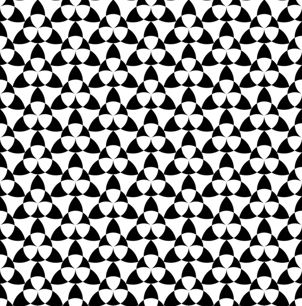 Black and white geometric seamless pattern, abstract background. — Stock Vector